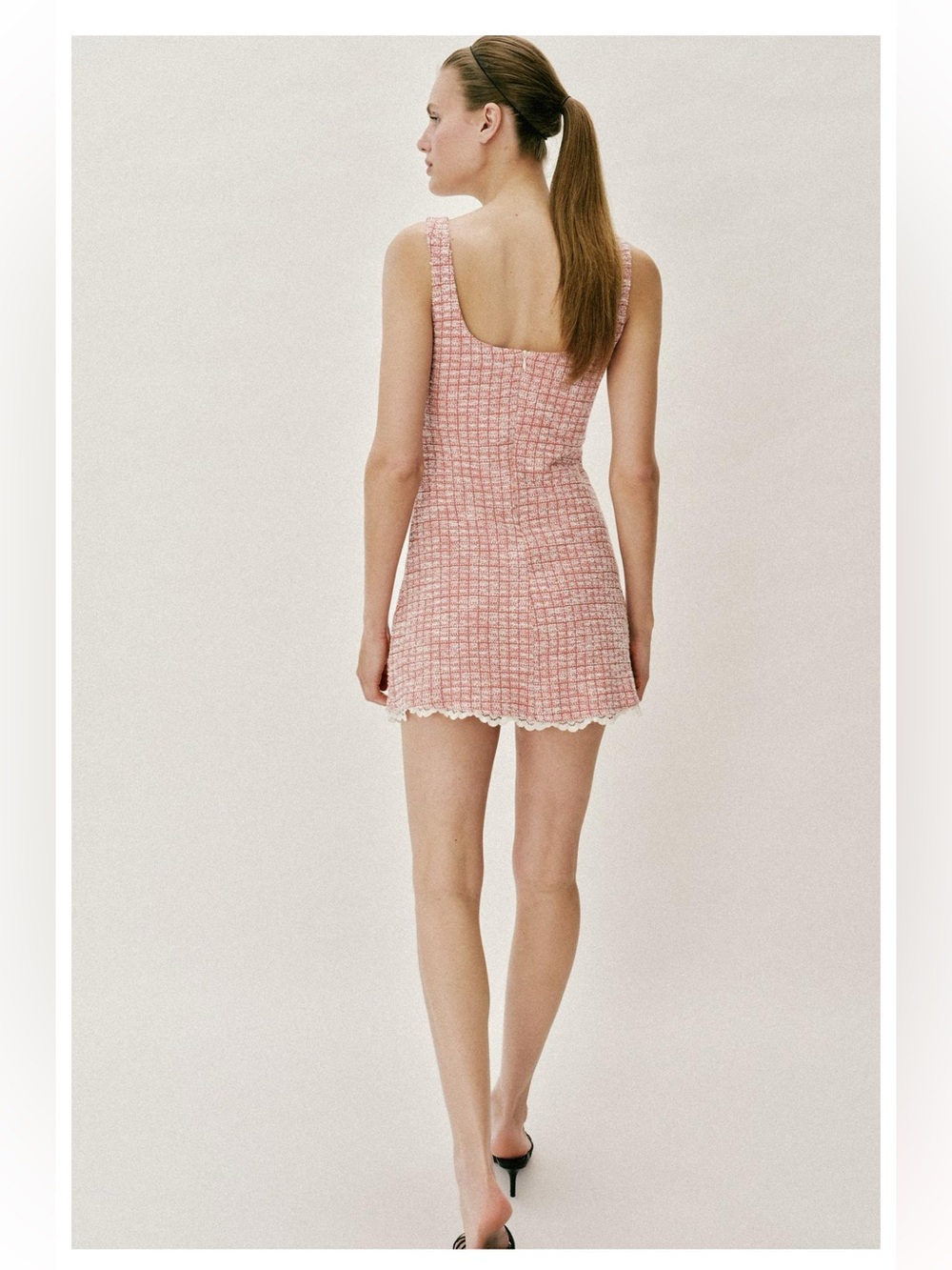ZARA SHORT TEXTURED DRESS Size S NWT - Picture 5 of 9